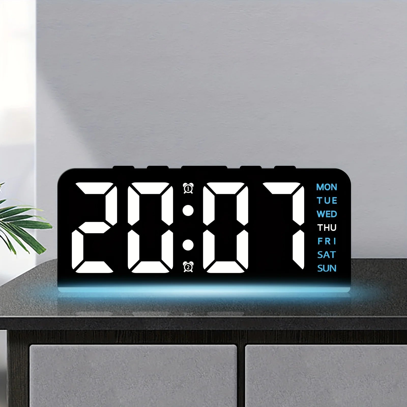 LED Alarm Clock with Temperature Display