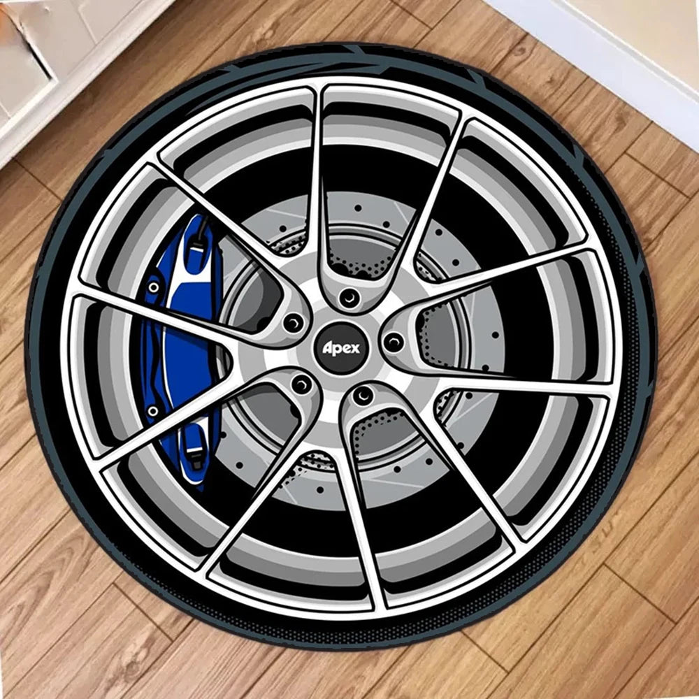 Car Rim Rugs