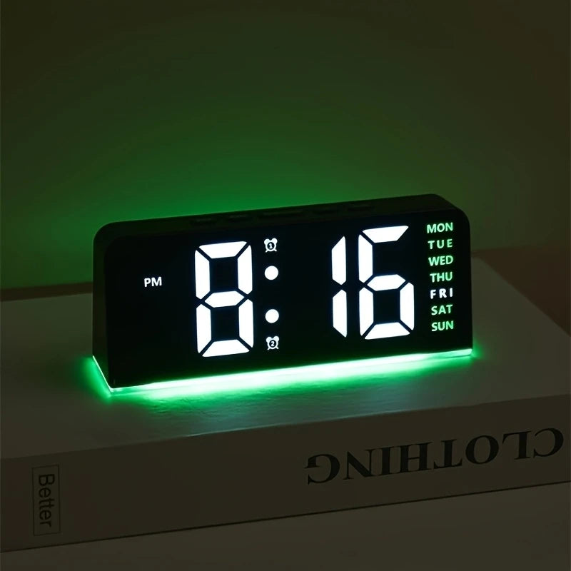 LED Alarm Clock with Temperature Display