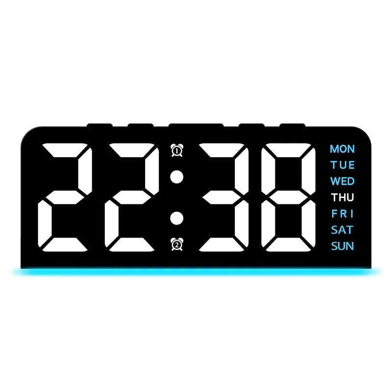LED Alarm Clock with Temperature Display