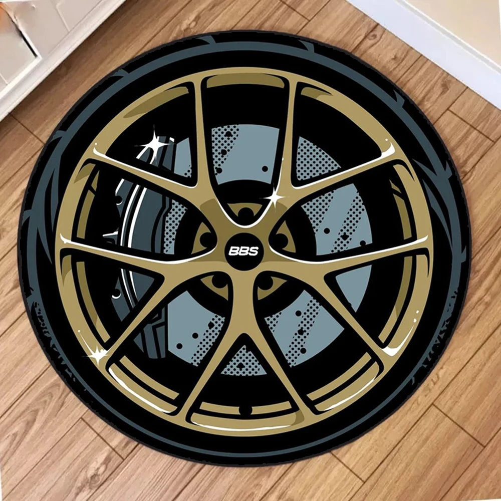 Car Rim Rugs