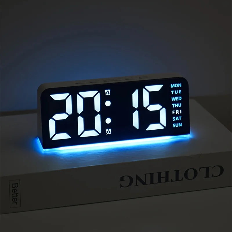 LED Alarm Clock with Temperature Display
