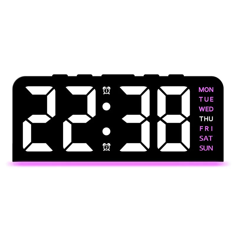LED Alarm Clock with Temperature Display