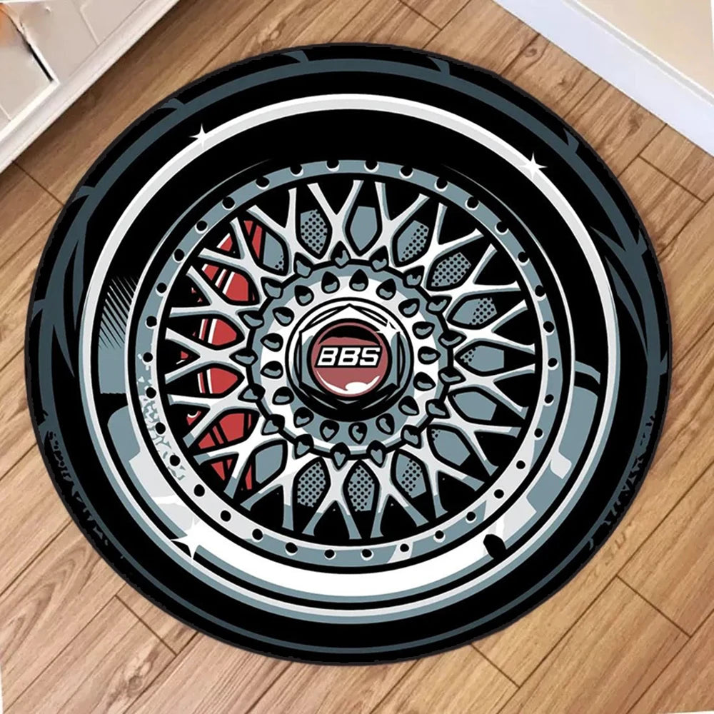 Car Rim Rugs