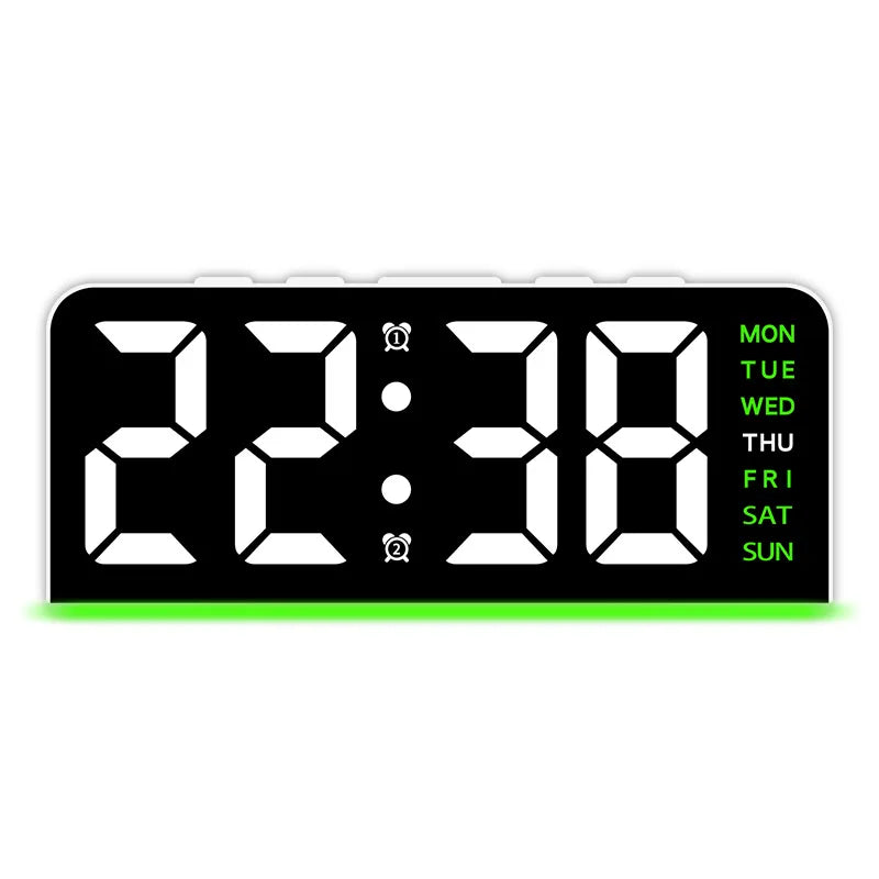 LED Alarm Clock with Temperature Display