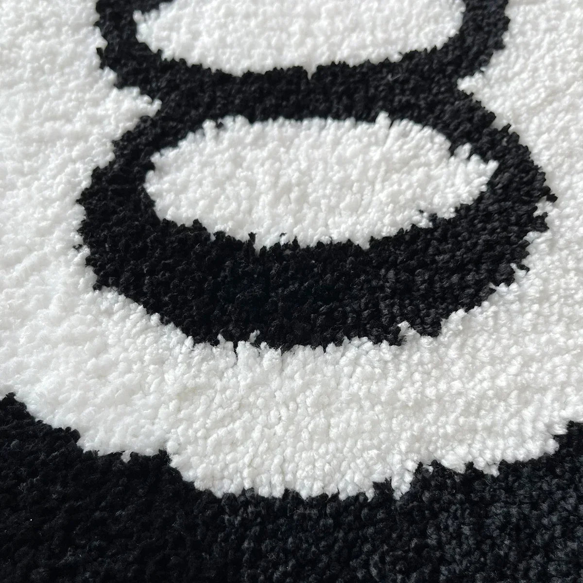 Plush Black Soft 8-Ball Carpet