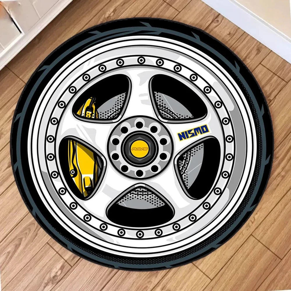 Car Rim Rugs