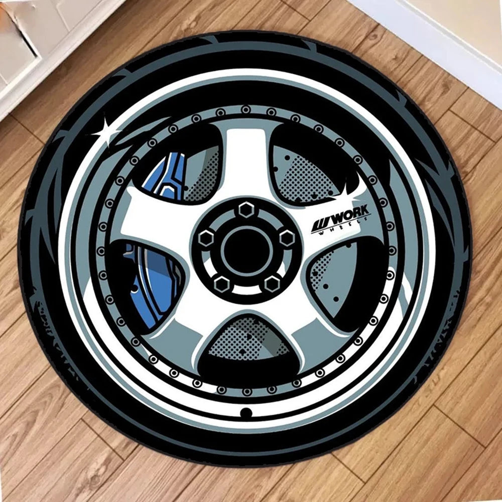 Car Rim Rugs