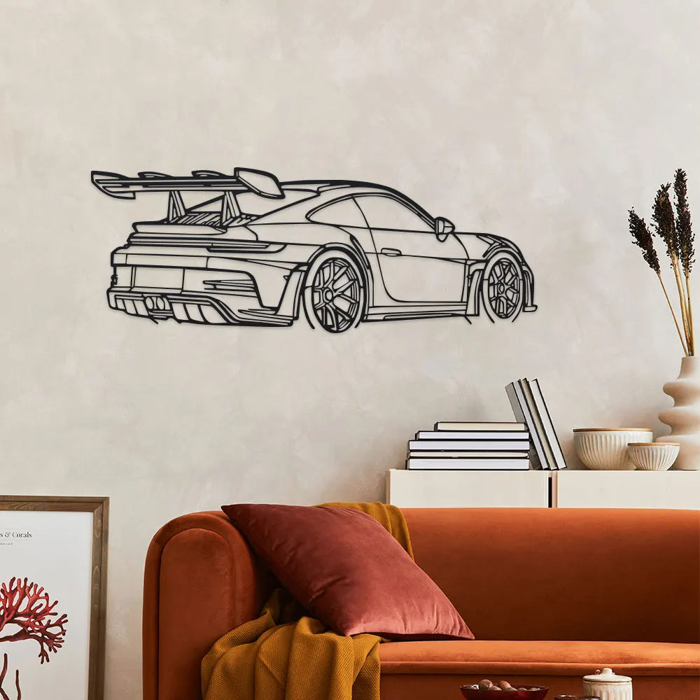 Porche 911 Metal Car Art