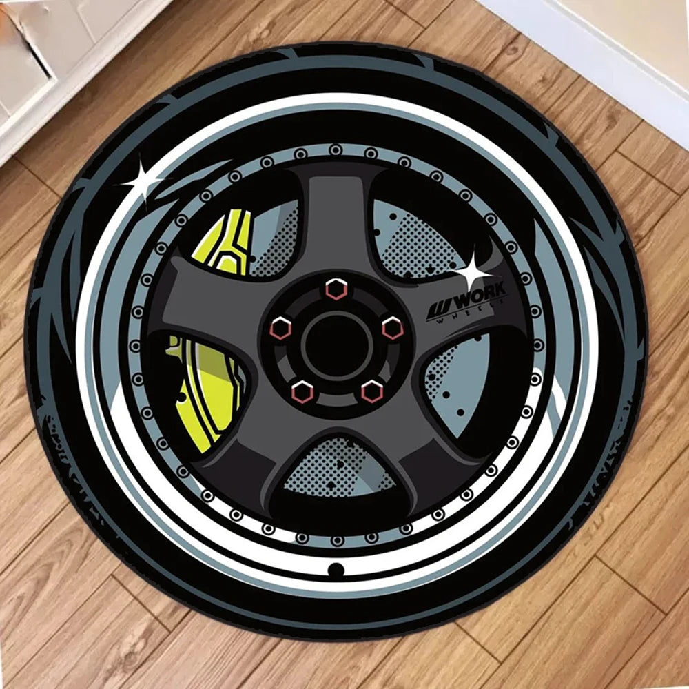 Car Rim Rugs