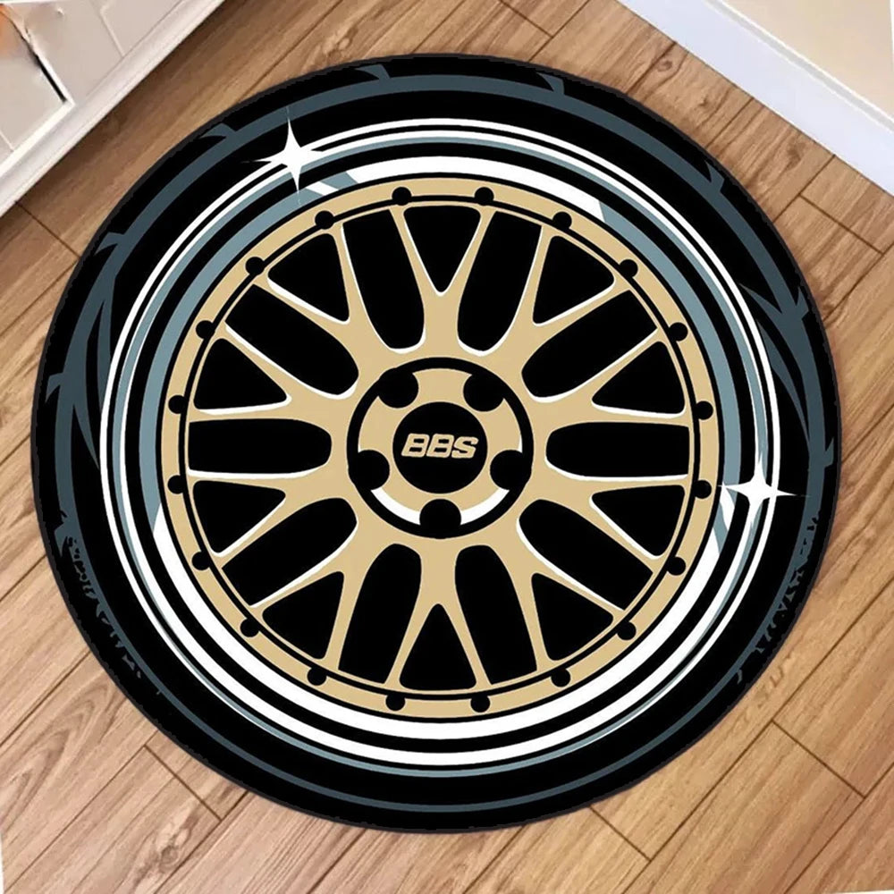 Car Rim Rugs