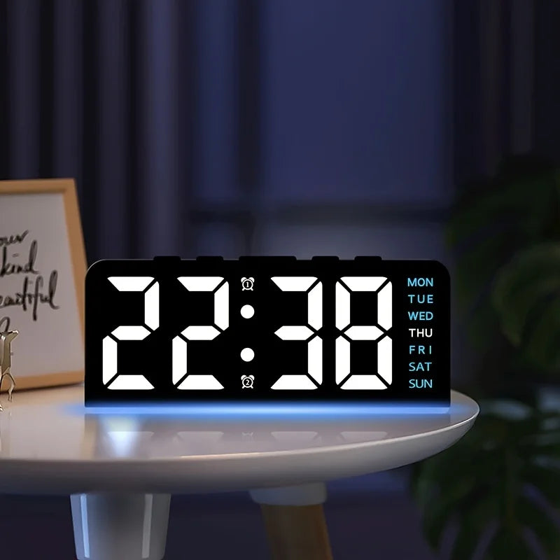LED Alarm Clock with Temperature Display