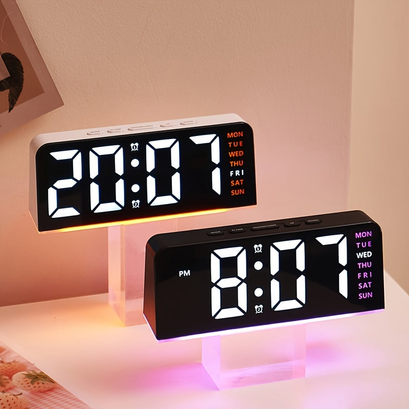 LED Alarm Clock with Temperature Display